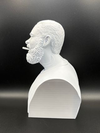 Busto post malone rap Stampa 3D Altezza 25cm