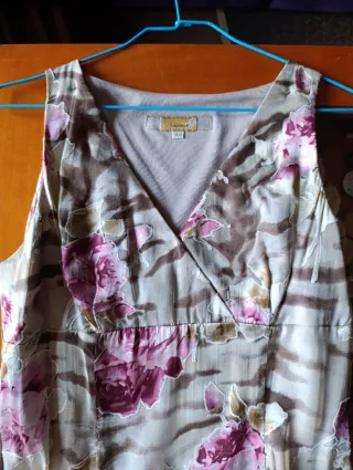 Vestido de Seda floral talla 44