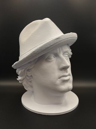 Busto rocky balboa stallone Stampa 3D Altezza 25cm