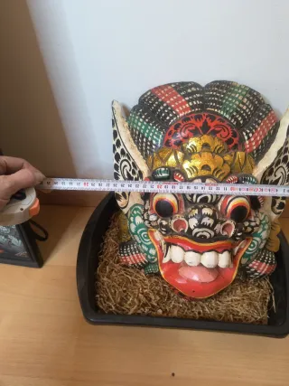 Maschere Barong Garuda indonesiane giganti in lotto