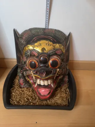 Maschere Barong Garuda indonesiane giganti in lotto