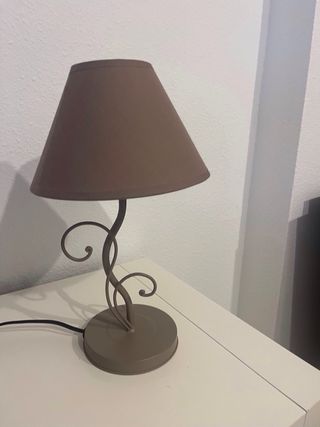 Lámpara Decorativa Cerámica y Tela