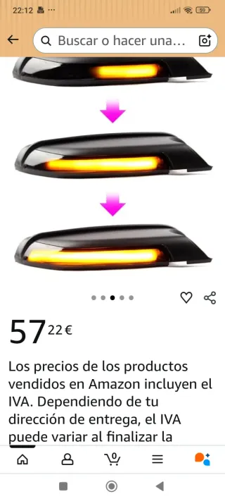 Carcasas Espejos Retrovisores LED VW polo