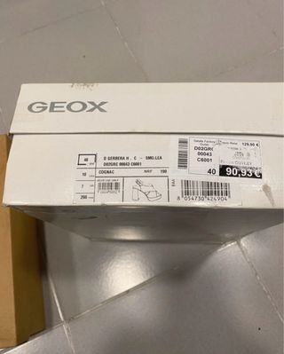 Sandalias Geox Piel Marrón Tacón