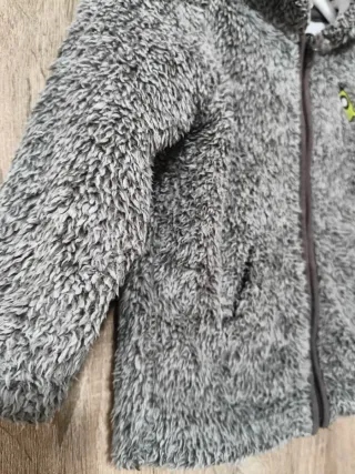 Chaqueta niño peluche con capucha