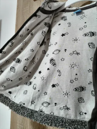 Chaqueta niño peluche con capucha