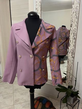 Giacca donna con stampa catene