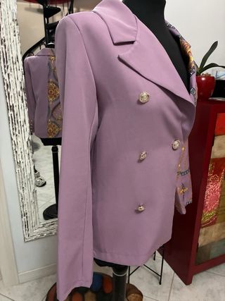 Giacca donna con stampa catene