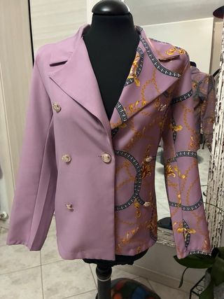 Giacca donna con stampa catene