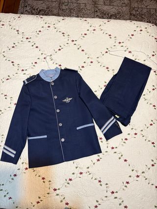 Traje comunión niño azul