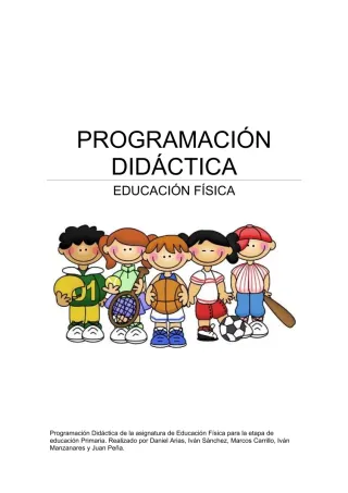 Oposiciones maestros EF Programación