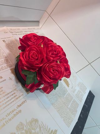 Ramo de rosas de tela
