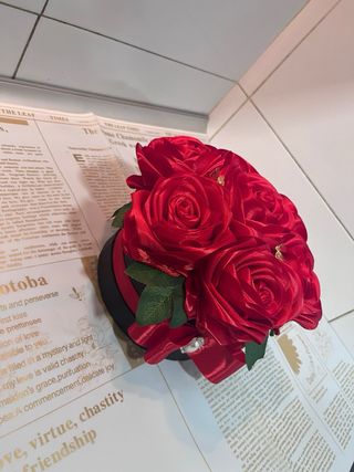 Ramo de rosas de tela