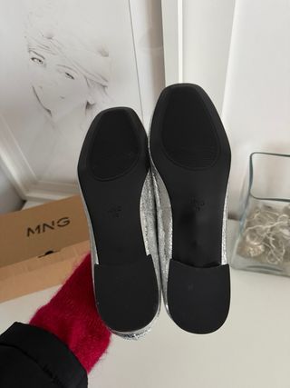 Bailarinas Mango Talla 40 Tacón Bajo