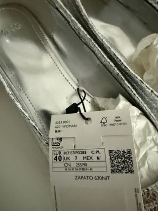 Bailarinas Mango Talla 40 Tacón Bajo