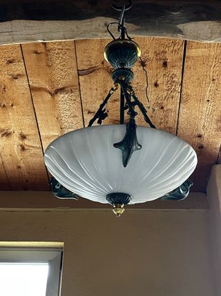 Lámpara colgante de bronce