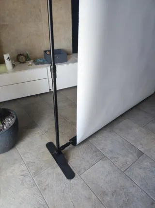 Fondos de estudio portátil para fotos y soporte.