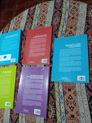 Lote 5 libros curso de cocina