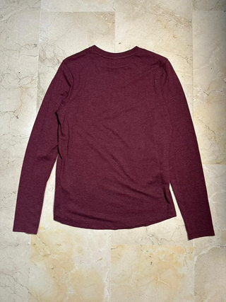 Camiseta Springfield Manga Larga Granate Hombre L