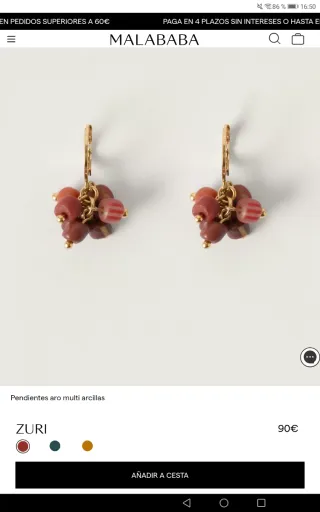 Pendientes Malababa vidrio