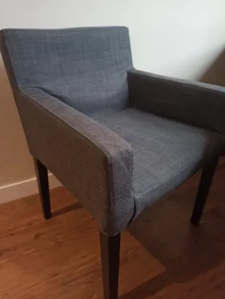 2 Sillones NILS Ikea Grises