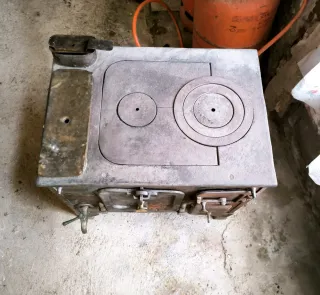 Estufa leña antigua vintage 3 en 1