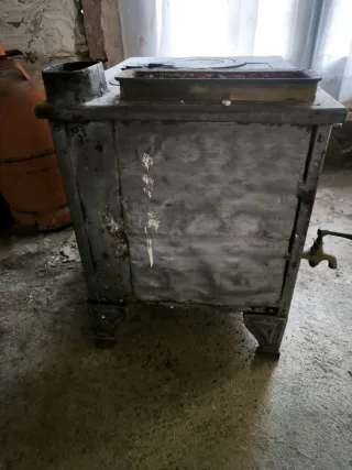 Cocina de leña antigua vintage 3 en 1