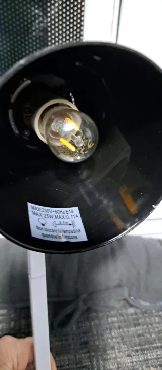 Lampada da scrivania metallo e plastica