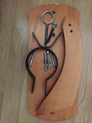 Jamonero de madera y metal