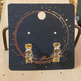 Pendientes Citrino natural