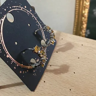 Pendientes Citrino natural