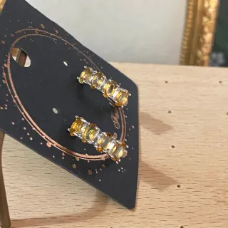 Pendientes Citrino natural