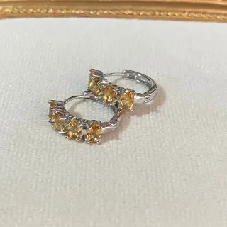 Pendientes Citrino natural