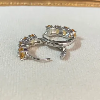 Pendientes Citrino natural