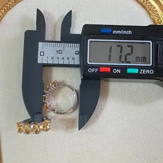 Pendientes Citrino natural