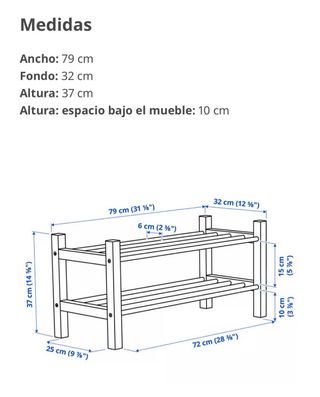 Estante zapatero TJUSIG Ikea
