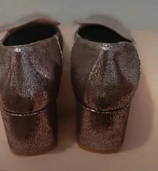 Zapatos All Bagat Plateados Tacon