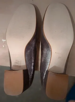 Zapatos All Bagat Plateados Tacon