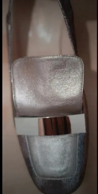 Zapatos All Bagat Plateados Tacon