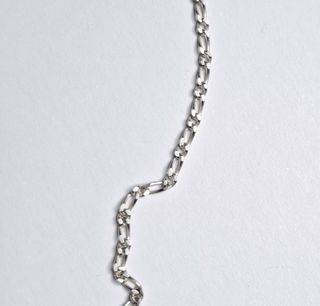 Cadena 50cm. Plata Ley 1x1 Fígaro Programada larga