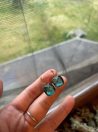 Orecchini stile Pomellato Topaz Blue nuovi