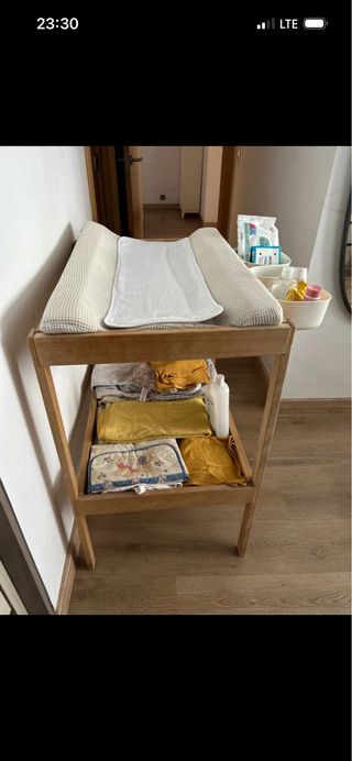 CHOLLO Cambiador bebé con colchoneta y bandejas