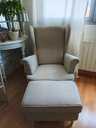 Sillón Orejero IKEA Kelinge beige