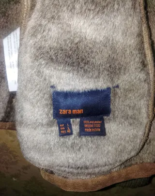 Chaqueta Zara man Beige/Gris