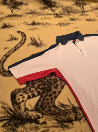 Polo Tommy Hilfiger Blanco/Rojo Old Money Premium