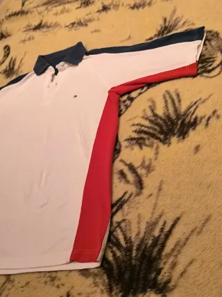 Polo Tommy Hilfiger Blanco/Rojo Old Money Premium