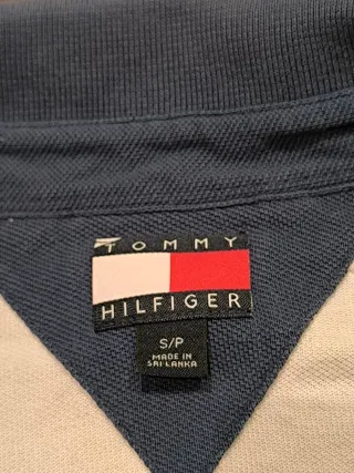 Polo Tommy Hilfiger Blanco/Rojo Old Money Premium