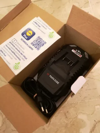 Caricatore 20V 4,5Ah Rapido Nuovo Parkside garanzi