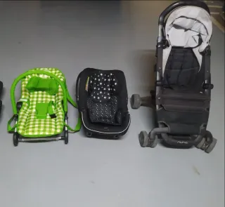 Silleta Nuna, Hamaca y Silla Coche Bebé