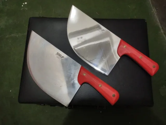 Juego 2 Cuchillos Chuleteros Acero Inoxidable.